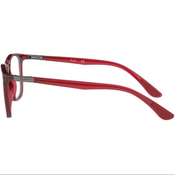 Ray-Ban 0RX7143 Transparent Red One Size - Picture 6 of 6